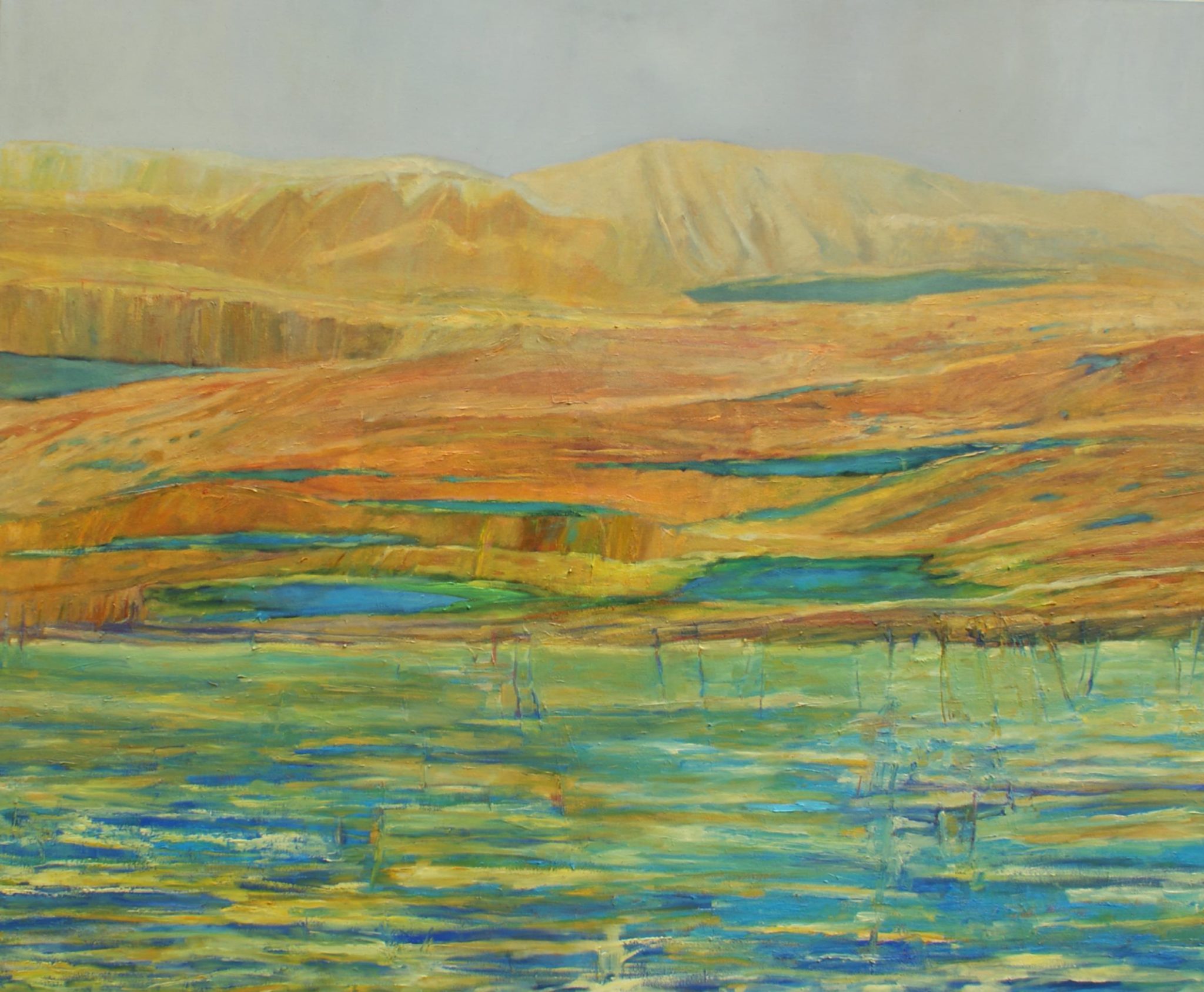 Pejzaż 33 olej o wymiarach 120x100 cm