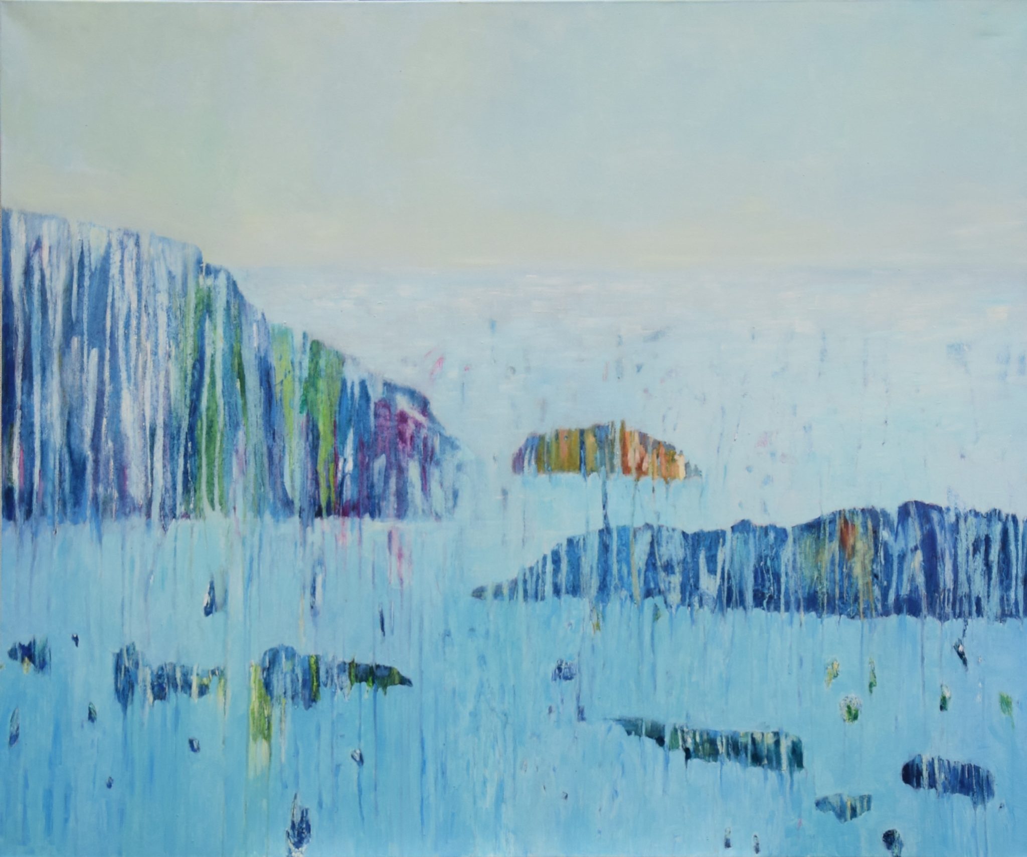 Pejzaż 10 olej o wymiarach 100x120 cm